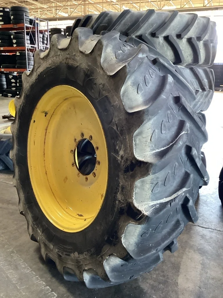 Used 520/85R38 155A8 Kleber Traker TL R-1W 80-85% On 18 x 38 10-13.19-11.07 Titan Sprayer Wheel