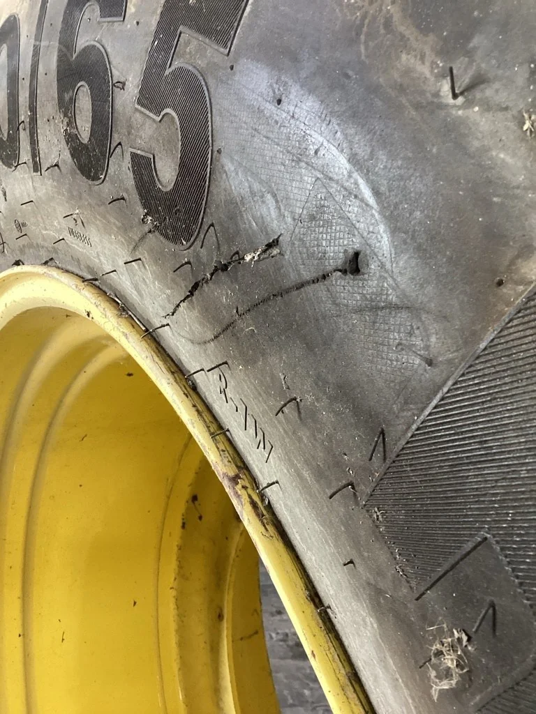 Used 710/65R46 174D Mitas SFT TL R-1W 95-100% On Take-Off 25 x 46 12-32.047-30.078 Titan R&R Wheel image 5