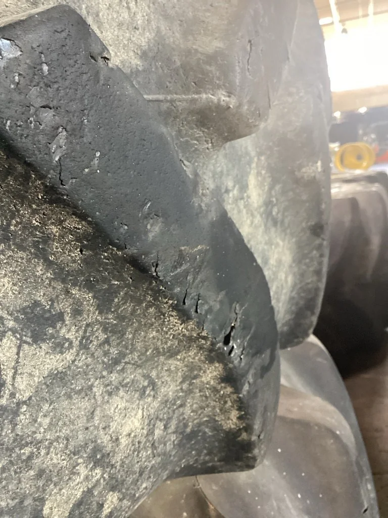 Used 620/70R46 176A8 Goodyear STR DT820 TL R-1W 75-80% On 21 x 46 12-32.047-30.078 Titan R&R Yellow image 8