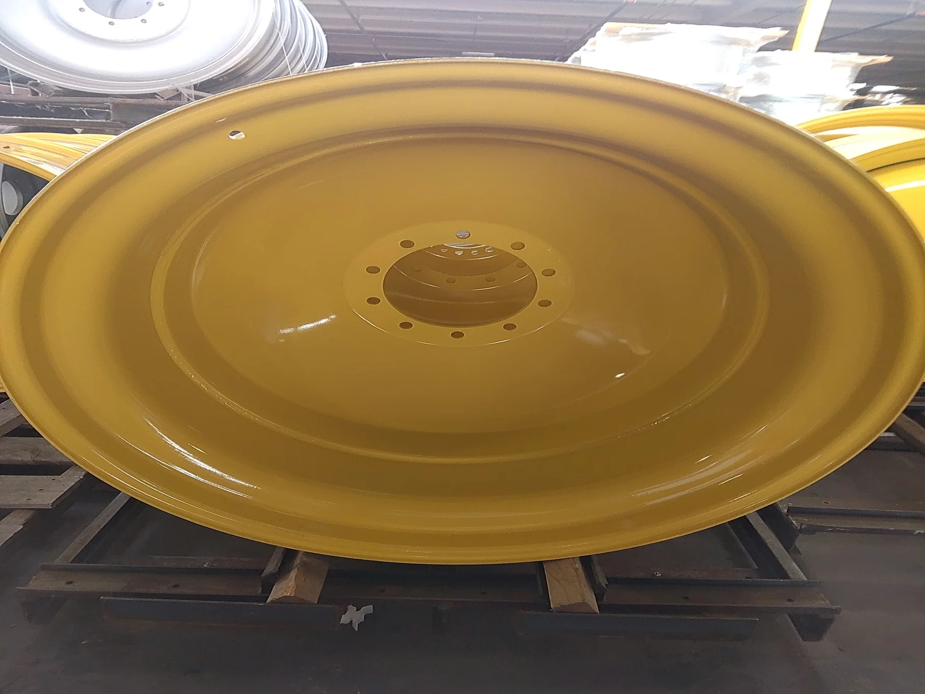 REFURB 18 x 42 10-13.187-11.07-14.4 (INSIDE) DOLLY DUAL YELLOW WHEEL