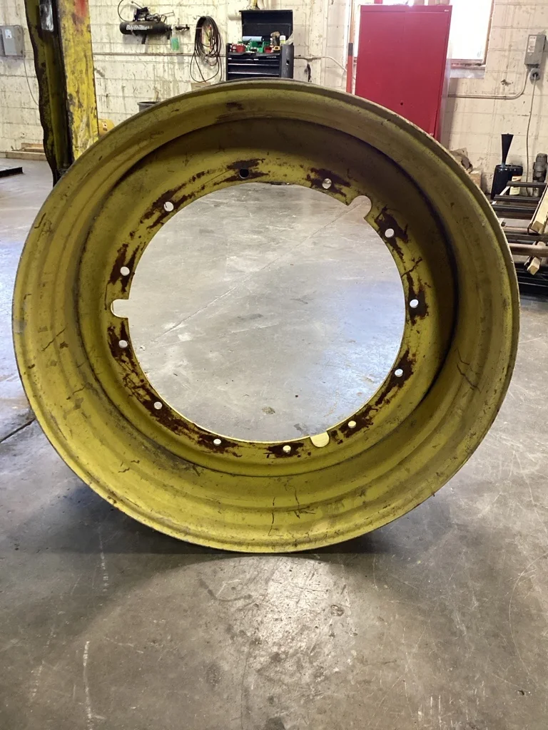 Used 21 x 46 12-32.047-30.078 Rim & Rail Yellow Wheel
