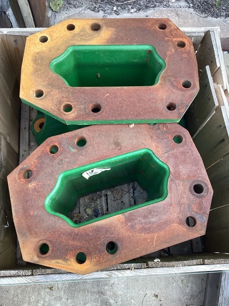 Used 15.5 John Deere Frame Extension Kit (2 Axle Shafts) No Truss Rod, No Hardware.