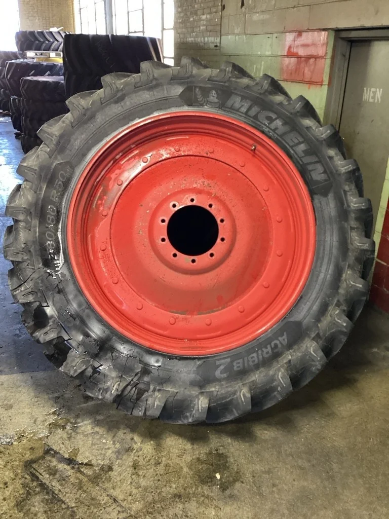 Take-Off 480/80R50 158A8 Michelin Agribib ll 95-100% On 15 x 50 (10-13.19-11.07) R&R With Disc