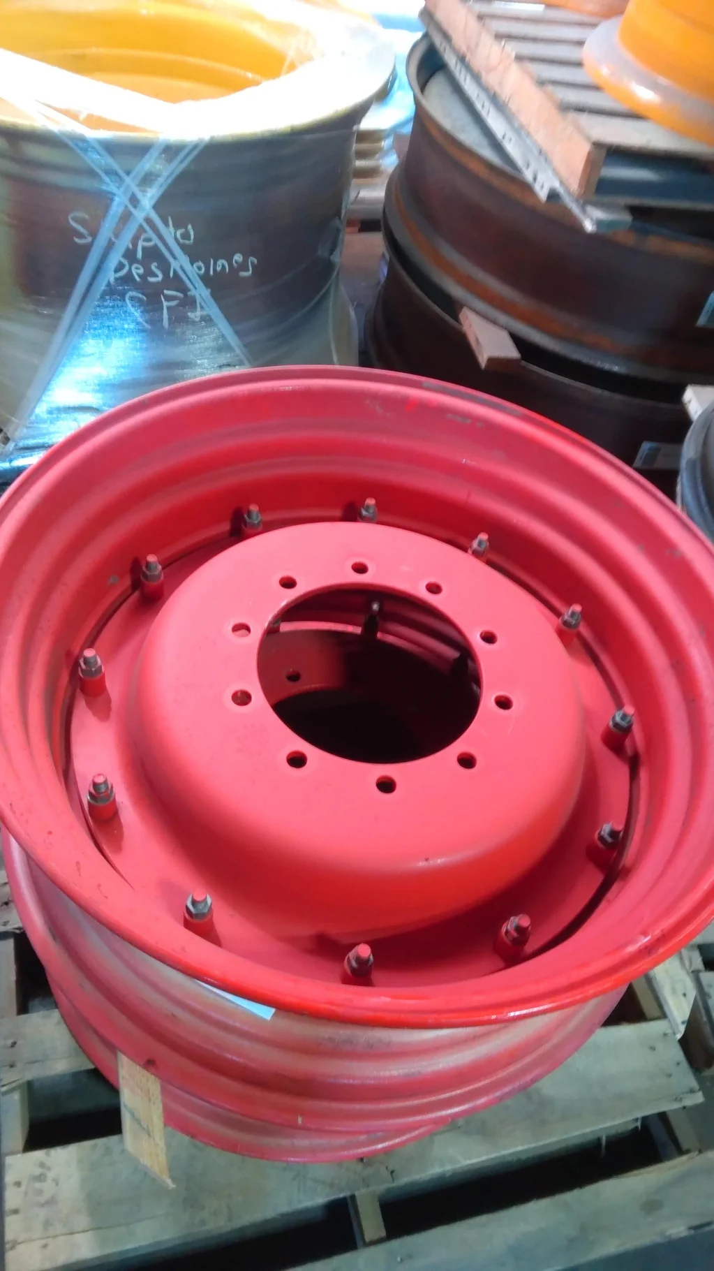 Take-Off 13 x 34 10-13.19-11.07 R & R Fendt Red Wheel w/ Disc image 2