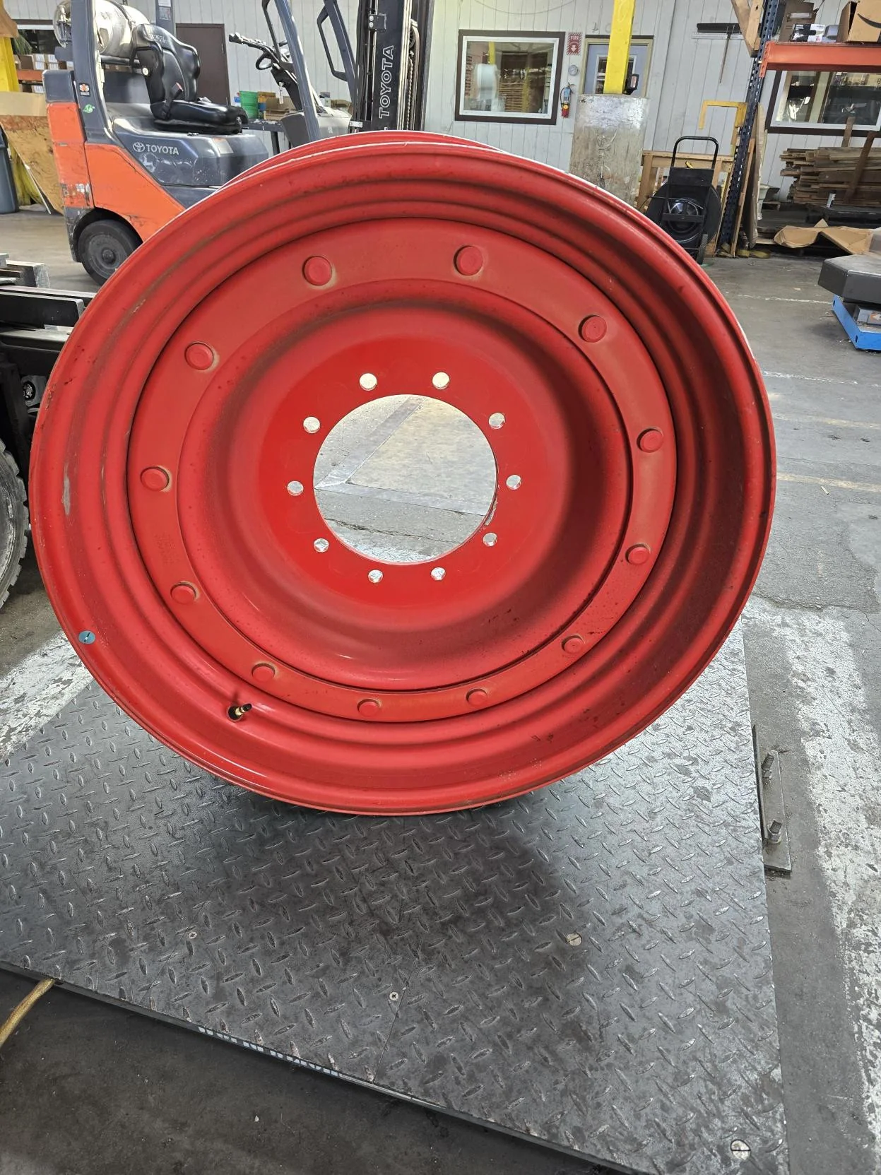 Take-Off 13 x 34 10-13.19-11.07 R & R Fendt Red Wheel w/ Disc image 6