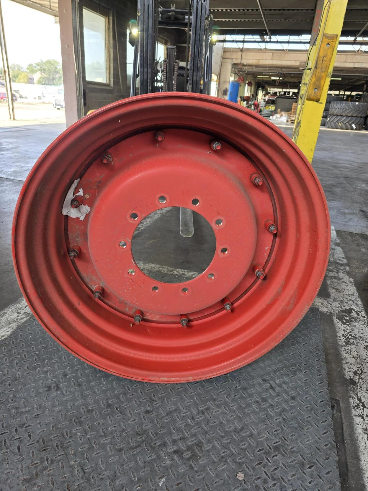 Take-Off 13 x 34 10-13.19-11.07 R & R Fendt Red Wheel w/ Disc image 8