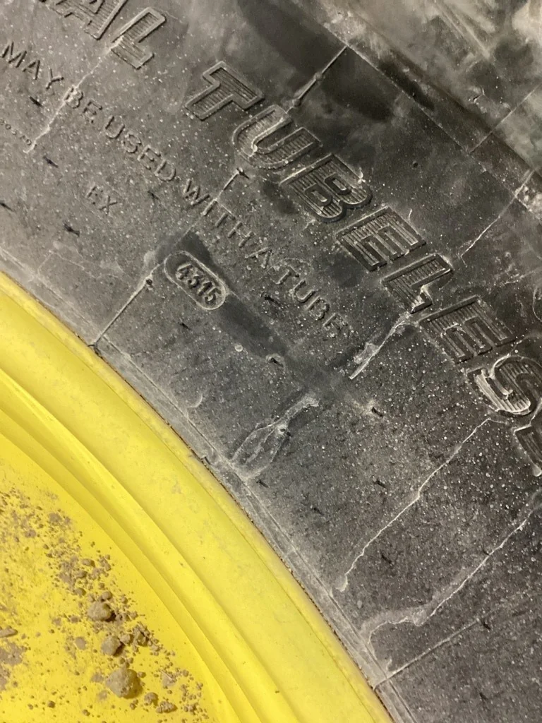 Used 480/80R50 158A8 Michelin Agribib TL R-1W 70-75% On 15 x 50 (10-13.19-11.07) Titan Dual Wheel image 4