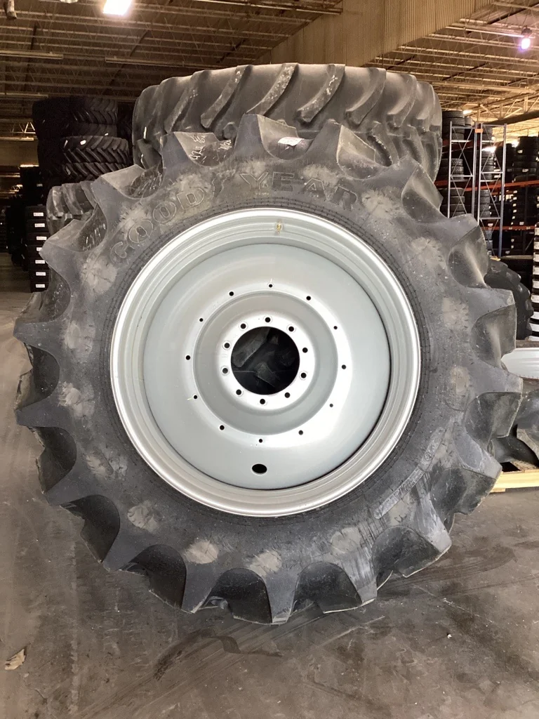 Take-Off 520/85R46 169A8 Goodyear Special Sure Grip TL R-2 95-100% on 16 x 46 Dual wheel