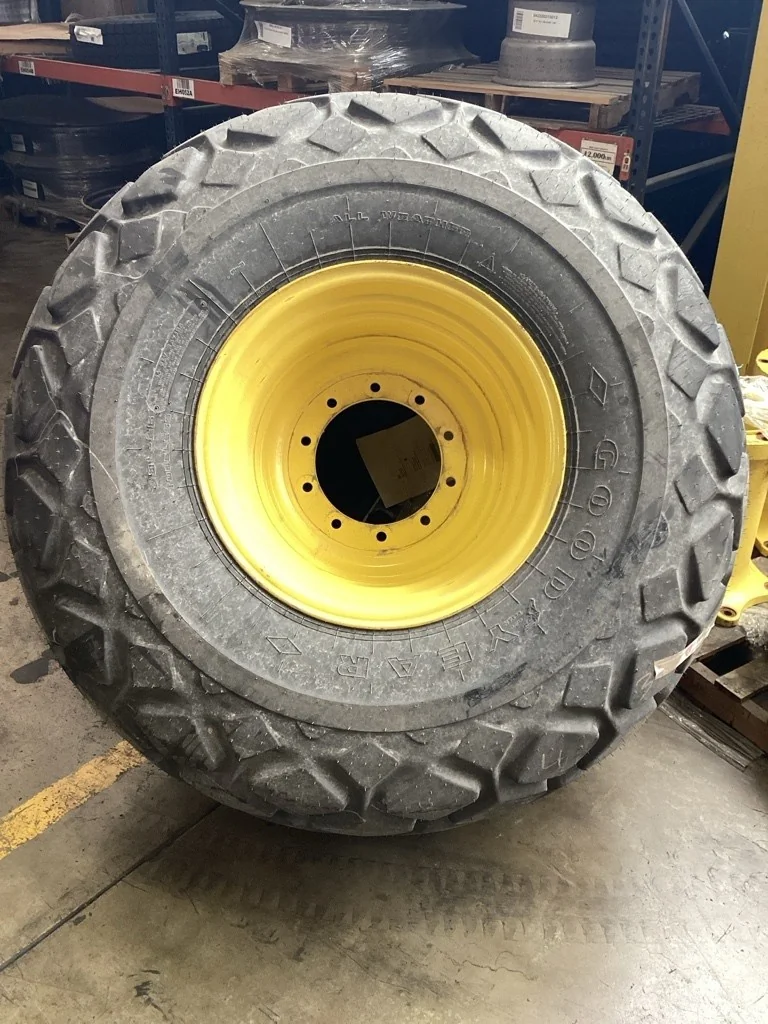 Take-Off 28L-26 16PLY Goodyear All Weather TL R-3 95-100% On 25 x 26 (10-13.19-11.07) Grain Cart