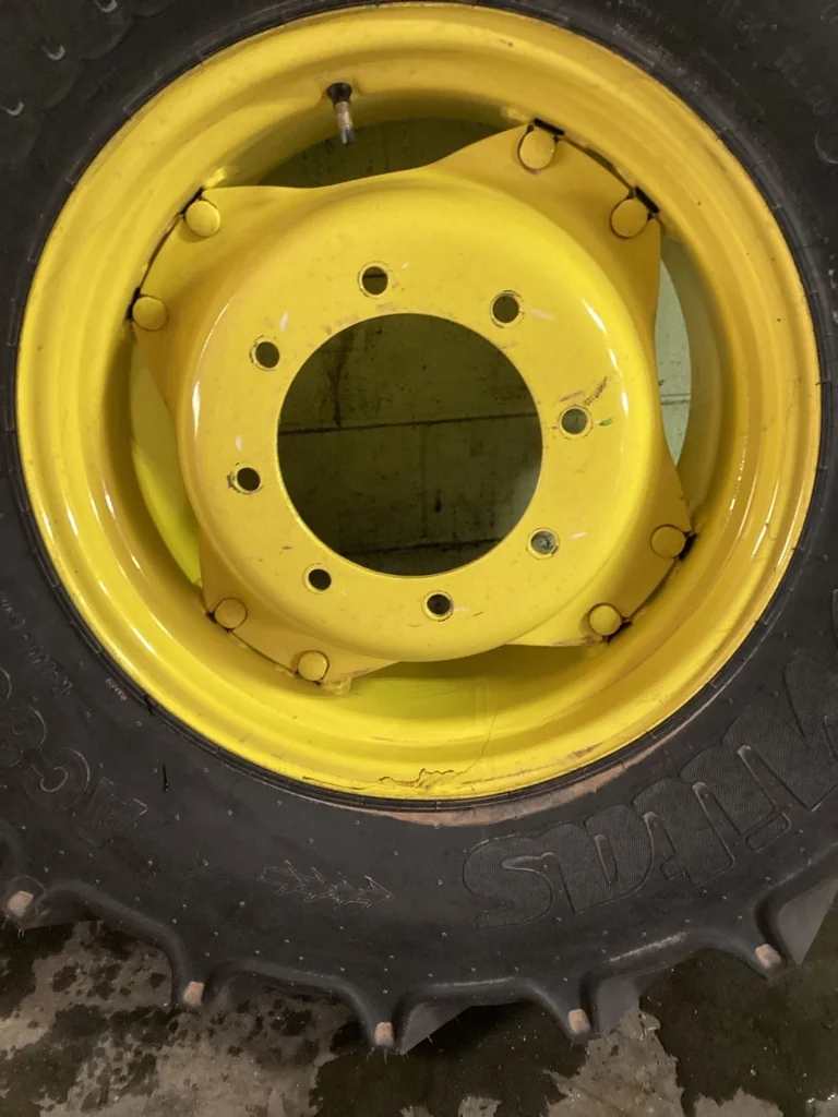 Take-Off 380/85R24 131B Mitas AC85 TL R-1W 95-100% on 12 x 24 8-10.82-8.78 4/2 Clamp Yellow Wheel w/ image 3