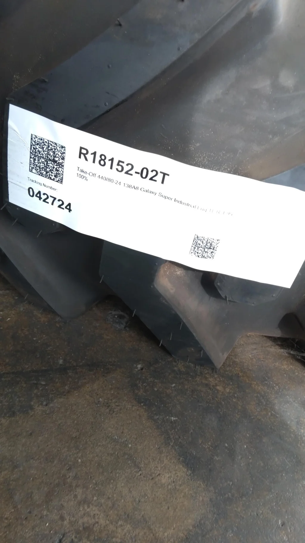 Take-Off 440/80-24 138A8 Galaxy Super Industrial Lug TL R-4 95-100% image 2