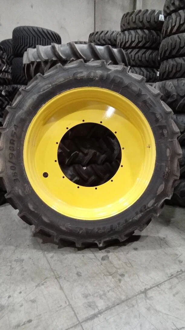 Take-Off 380/90R54 152D Goodyear Optitrac TL R-1W 95-100% On 12 x 54 (12-32.047-30.078) Rim & Rail