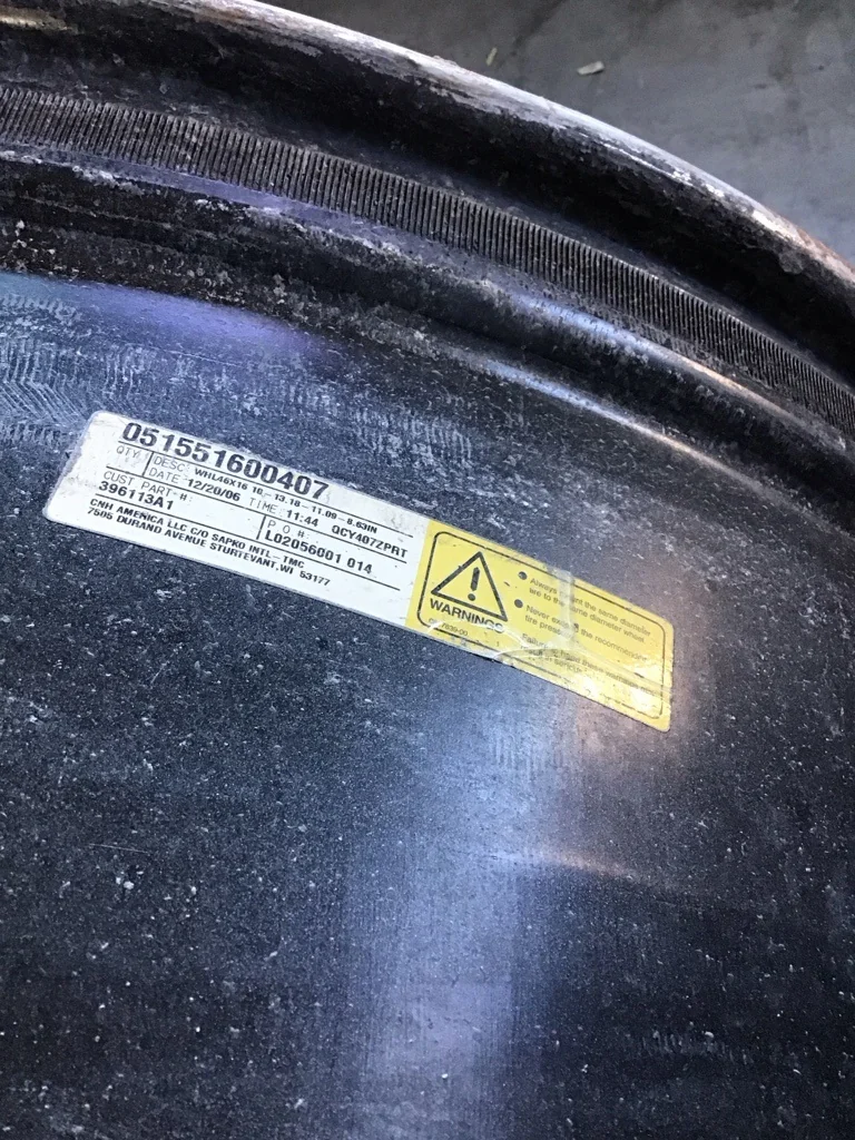 Used 16 x 46 10-13.19-11.07 Dual Case Silver Wheel image 4