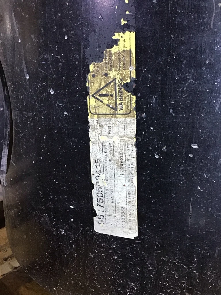 Used 15.5" 12-16.732-14.620 Hub Extension Black image 2