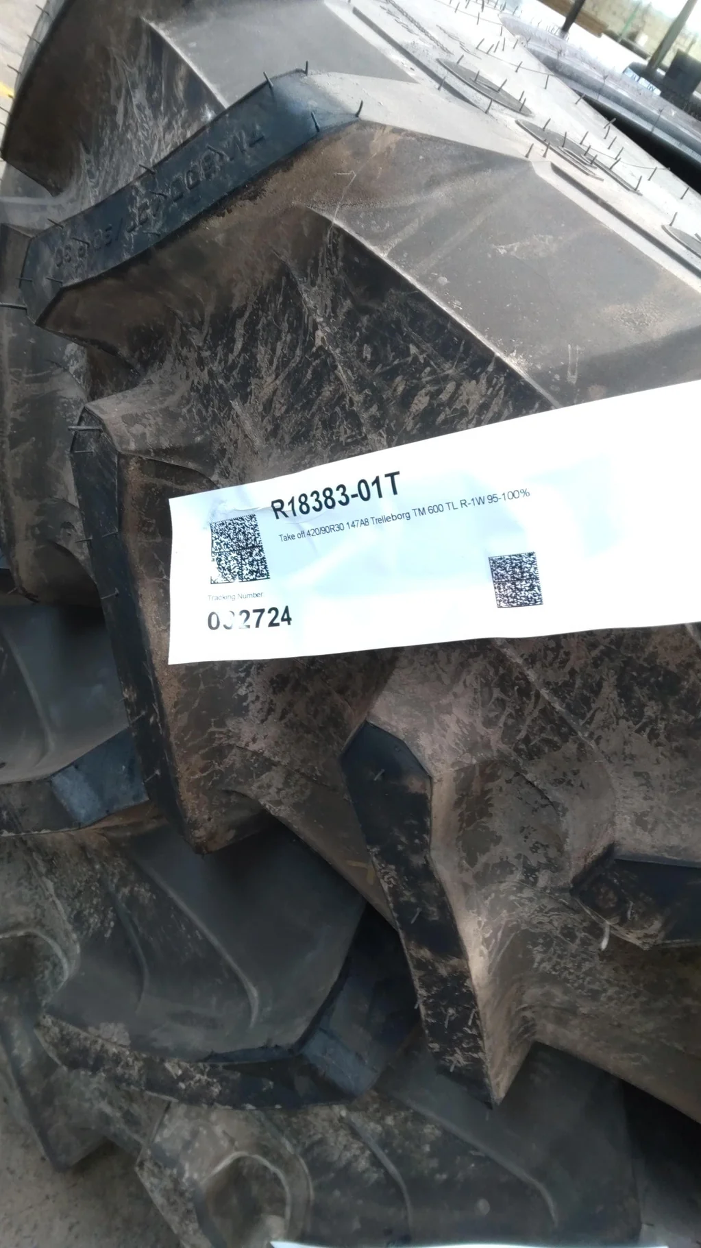Take off 420/90R30 147A8 Trelleborg TM 600 TL R-1W 95-100% image 2
