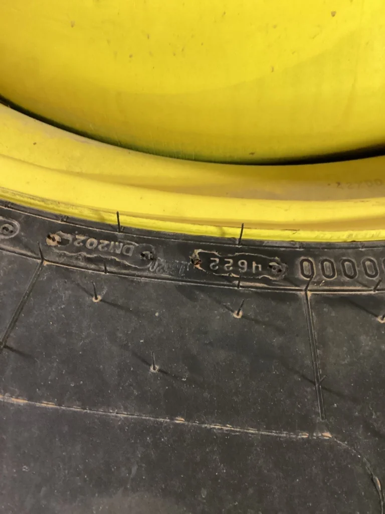 Take-Off 580/85R42 166B Firestone Deep Tread 23 TL R-1W 95-100% on 18 x 42 20-13.19-10.50 Dolly Dual image 4