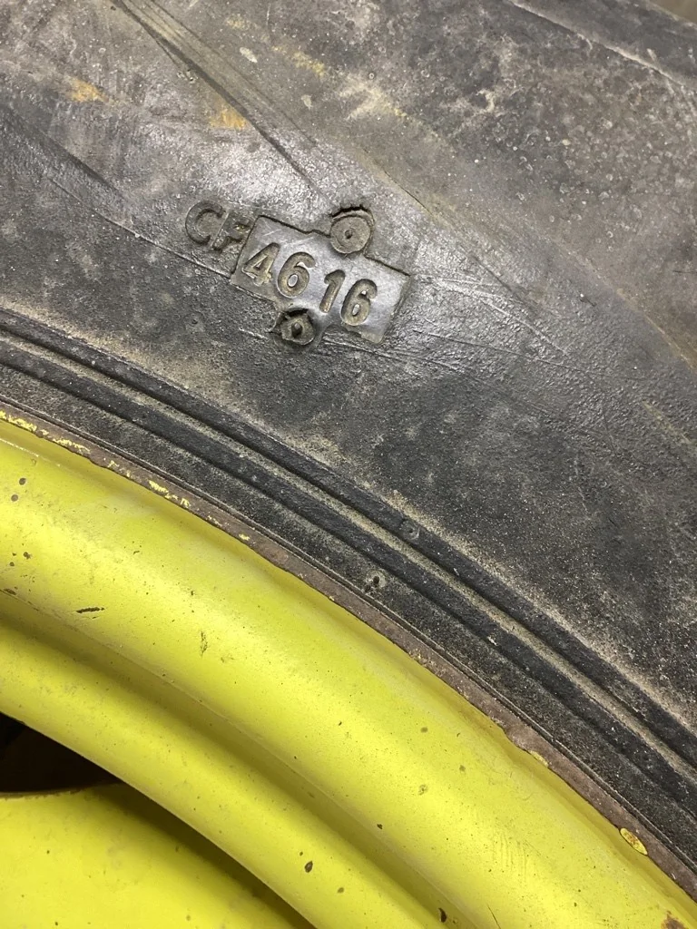 Used 9.5-24 6 ply Titan Hi-Traction Lug TL R-1 50-55% on 8 x 24 6 Clamp Wheel & Disc (8-10.82-8.78) image 8