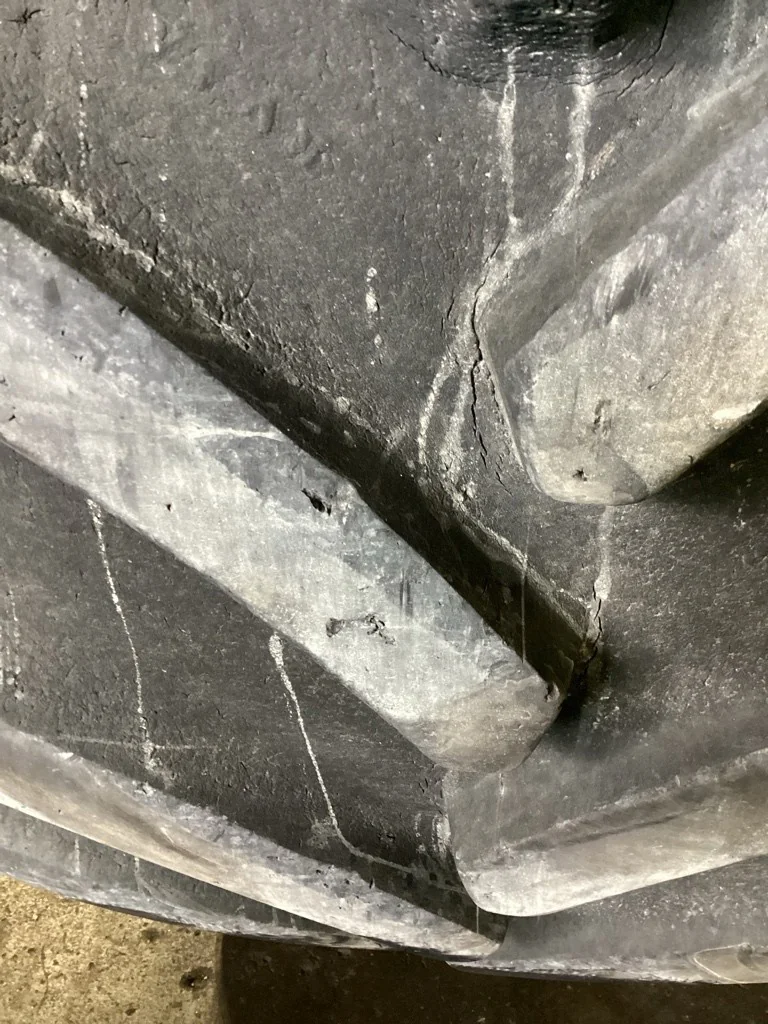 Used 800/70R38 173A8 Goodyear Optitrac DT830 TL R-1W 75-80% On 25 x 38 (10-13.19-11.07) Dual image 4