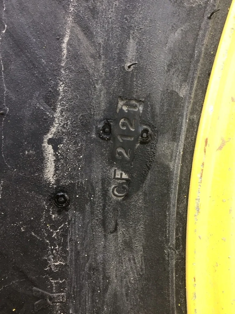 Used 16.9-24 8Ply Goodyear Industrial Tractor Lug TL R-4 90-95% On 15 x 24 (8-8-6) 4/2 Clamp/Disc image 4