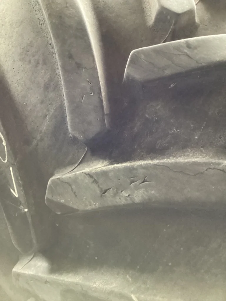 Used LSW 1100/35R32 175D Goodyear Optitrac TL R-1W 80-85%38 x 32 12-19.685-17651 Tractor Whl Yellow image 3