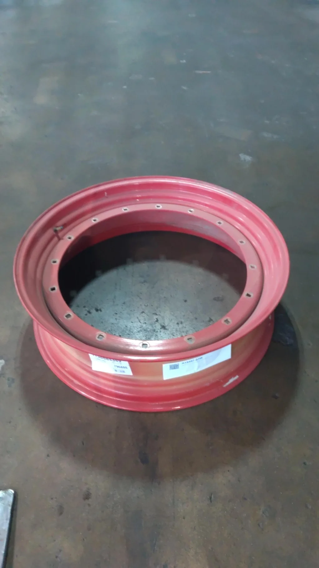 Take-Off 11 x 38 (16-31-29.25) Rim & Rail Fendt Red Wheel image 2