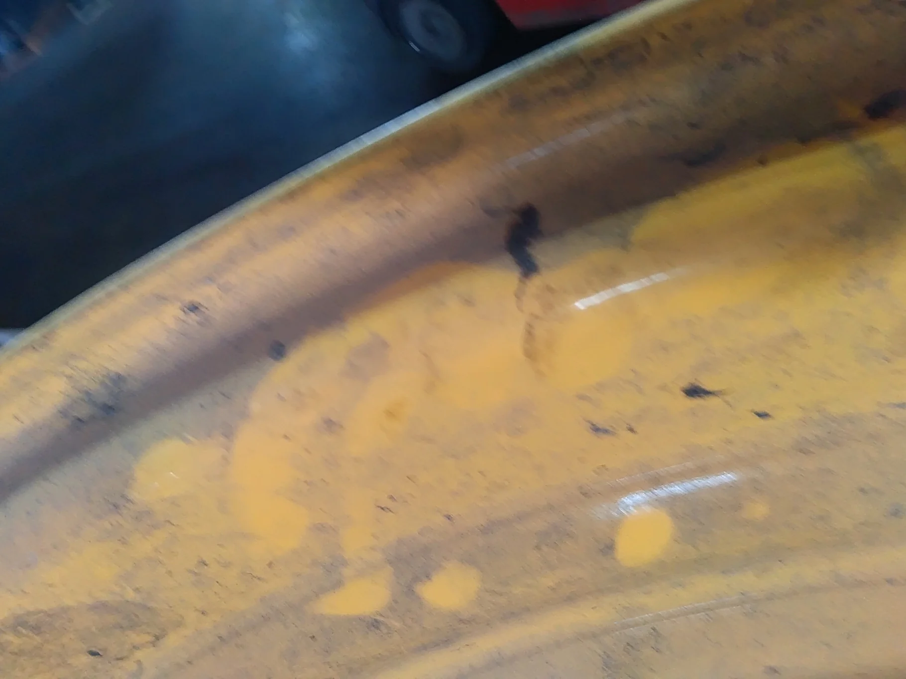 Used 23 x 38 12-32.047-30.078 Titan Rim & Rail Yellow Wheel image 5