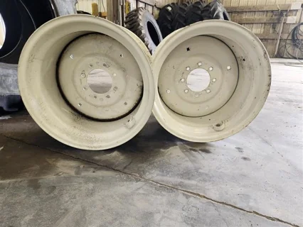 Take-Off 15 x 24 (8-8-6) WIL Solid Implement Wheel NH White image 3