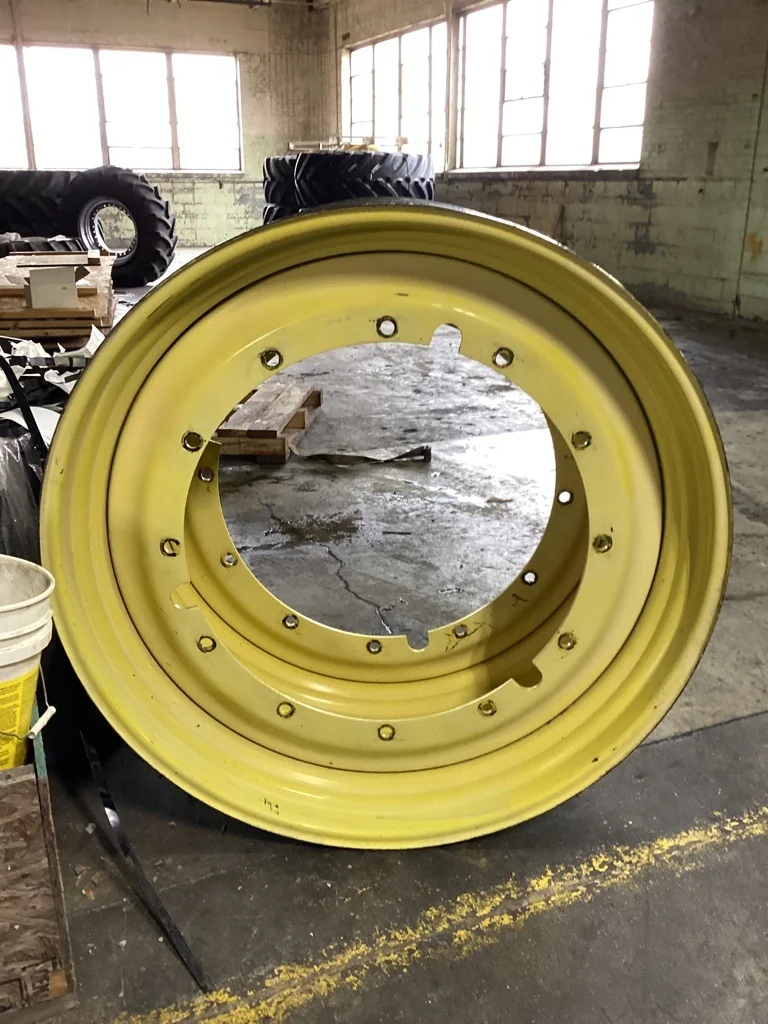 Used 13 x 46 12-30.375-28.440 Titan Rim & Rail Yellow Wheel