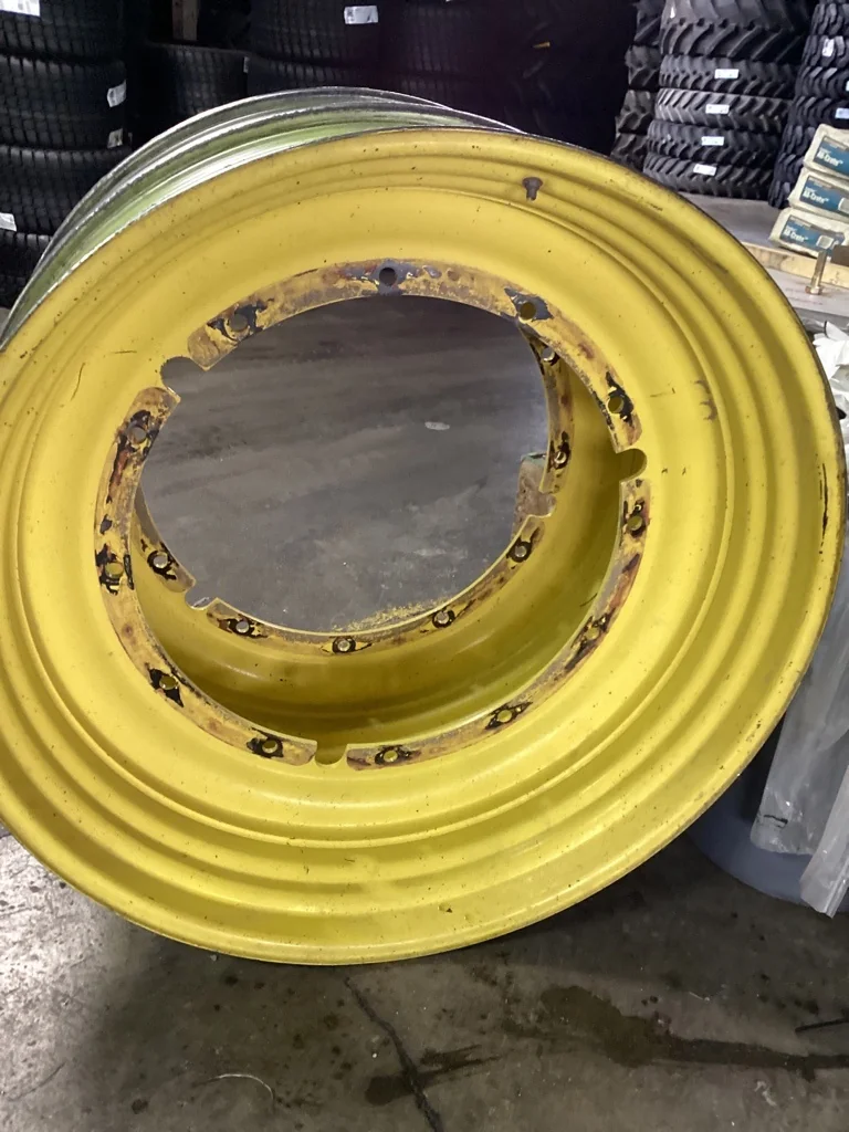 Used 13 x 46 12-30.375-28.440 Titan Rim & Rail Yellow Wheel image 3