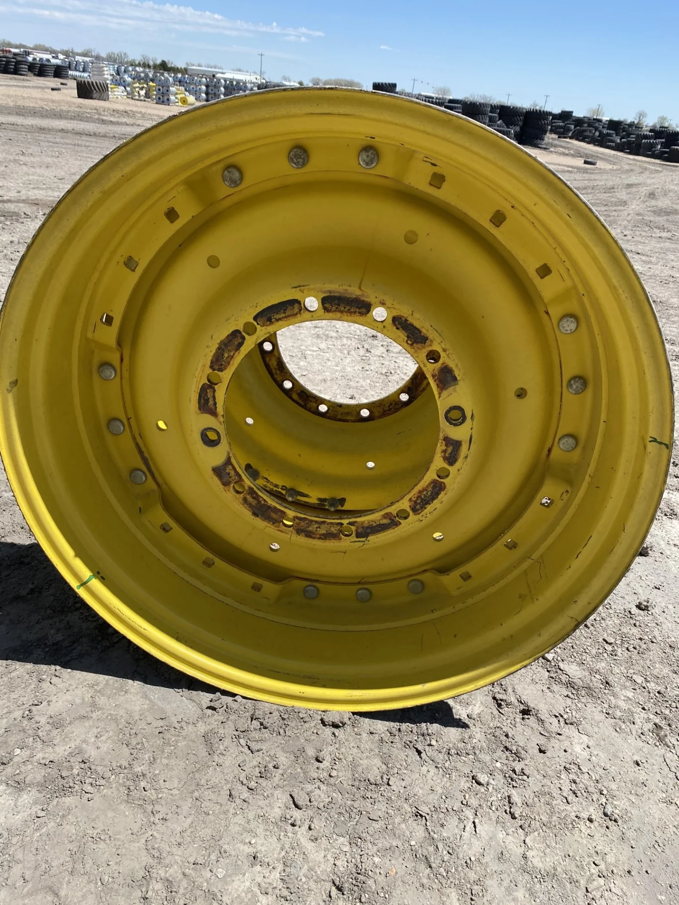 Used 12 x 38 Titan Waffle 3 Bolt/Disc (12-16.732-14.620) (Rust,Gashes,Faded Paint)