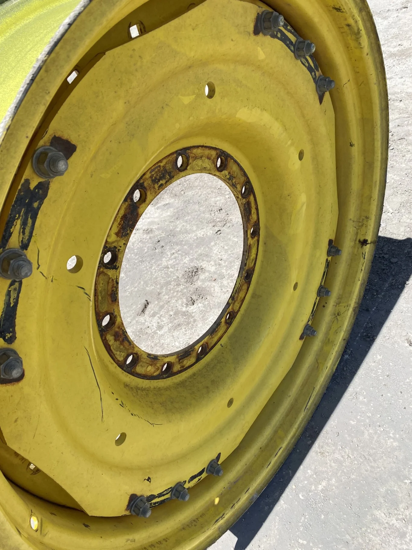 Used 12 x 38 Titan Waffle 3 Bolt/Disc (12-16.732-14.620) (Rust,Gashes,Faded Paint) image 6