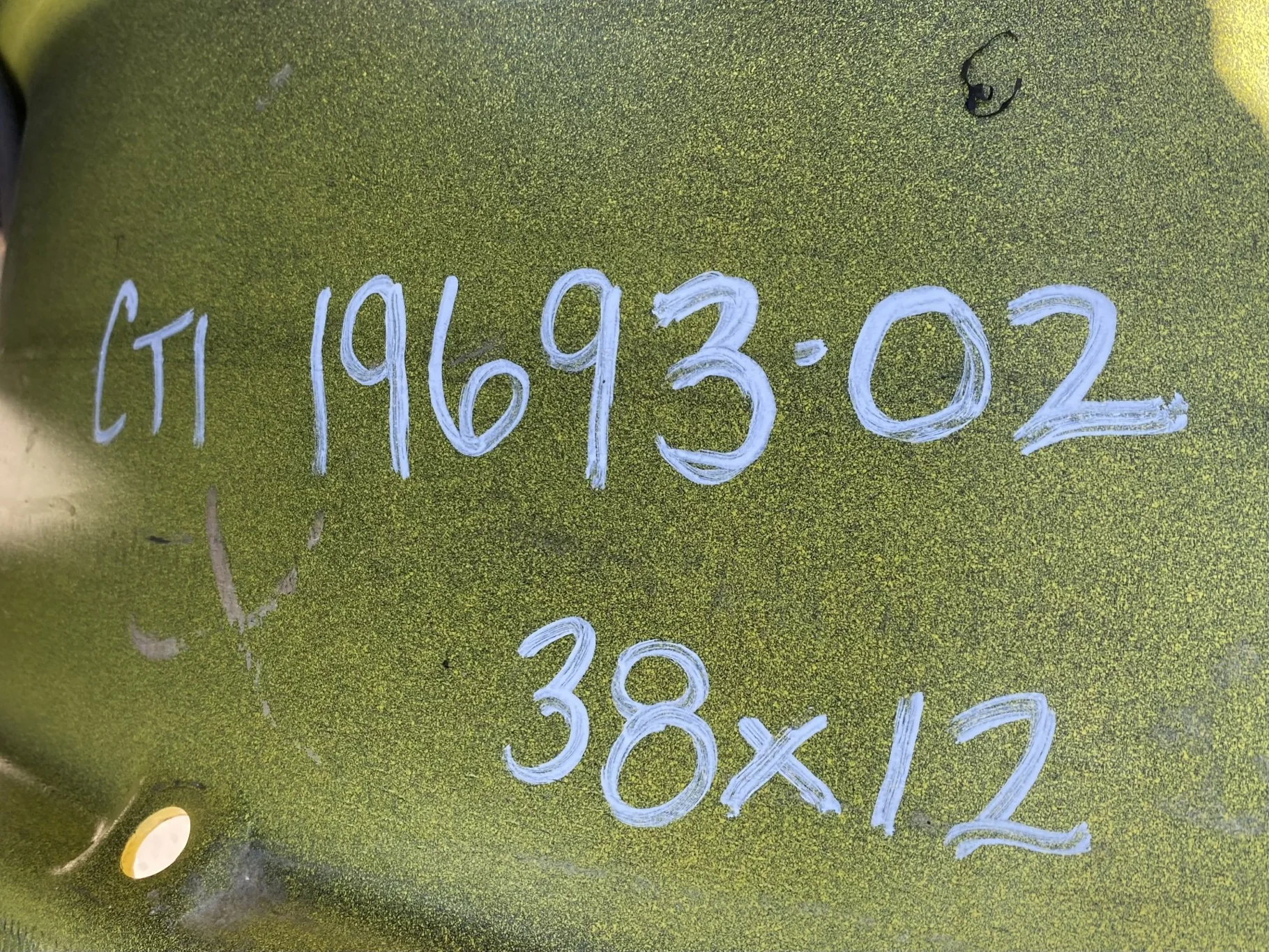 Used 12 x 38 Titan Waffle 3 Bolt/Disc (12-16.732-14.620) (Rust,Gashes,Faded Paint) image 7