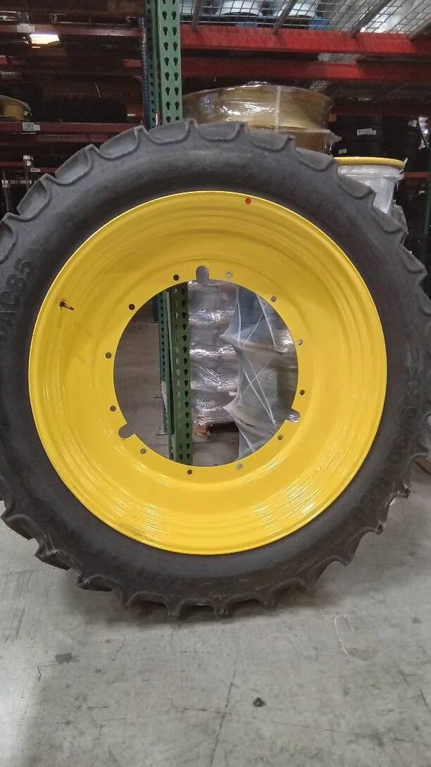 Take-Off 320/90R50 150B Mitas AC85 TL R-1W95-100% On 10 x 50 12-32.047-30.078 R&R JD Yellow Wheel