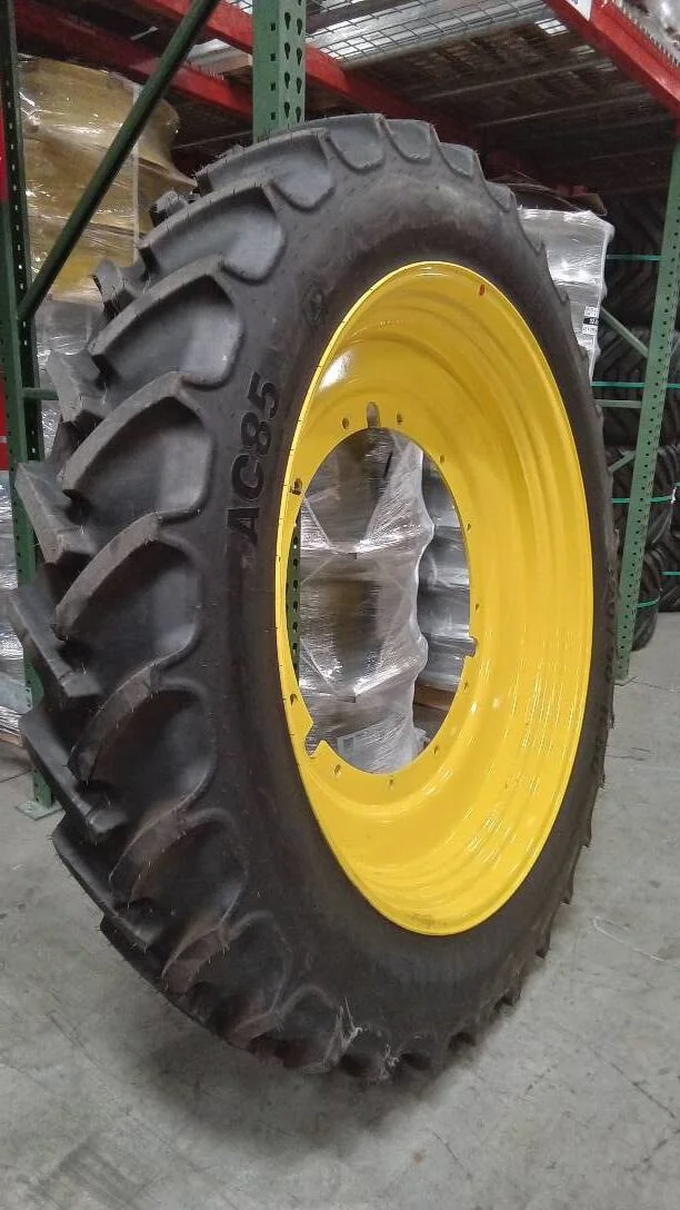 Take-Off 320/90R50 150B Mitas AC85 TL R-1W95-100% On 10 x 50 12-32.047-30.078 R&R JD Yellow Wheel image 2