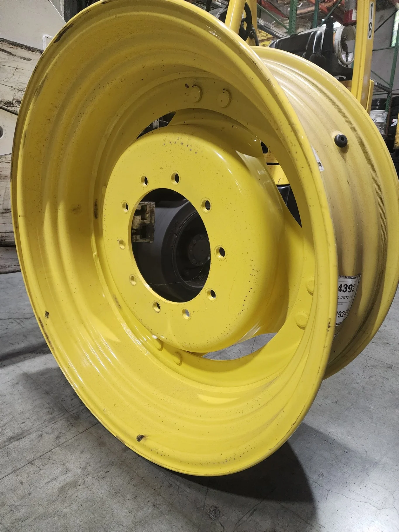 Take-Off 13 x 34 10-13.19-11.07 GKN JD Yellow 4/2 Rail Wheel w/ Disc image 4