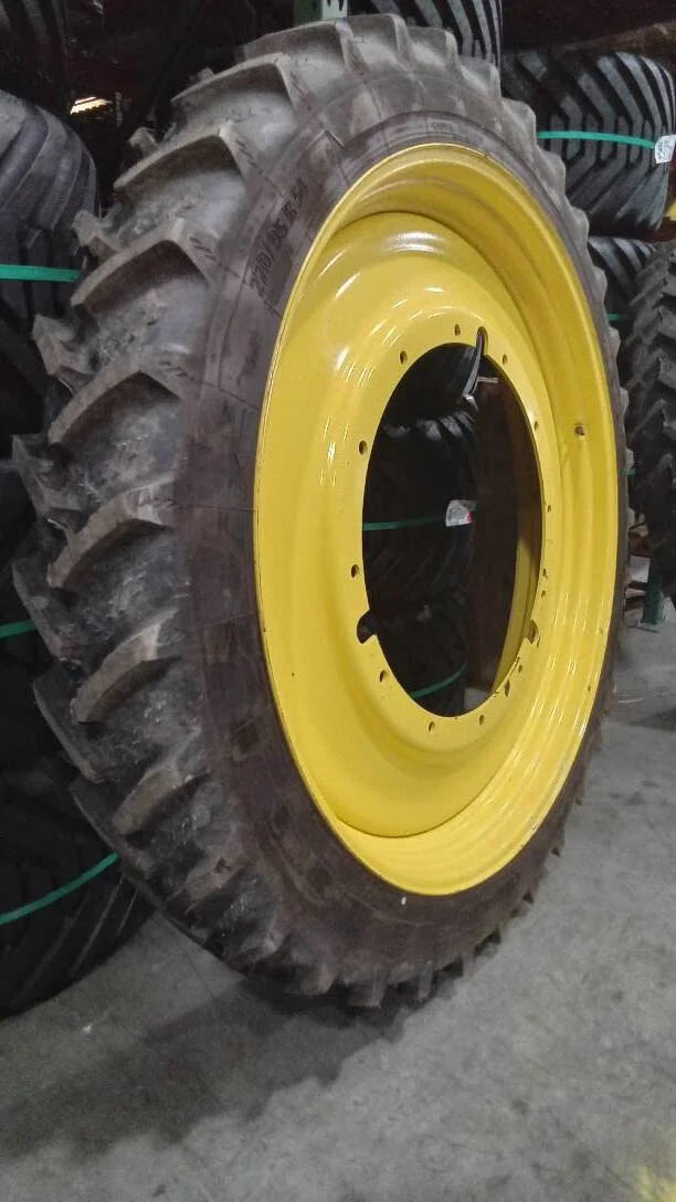 Take-Off 270/95R54 Kleber Cropker TL R-1W 95-100% On 10 x 54 12-32.047-30.078 R&R JD Yellow Wheel image 2