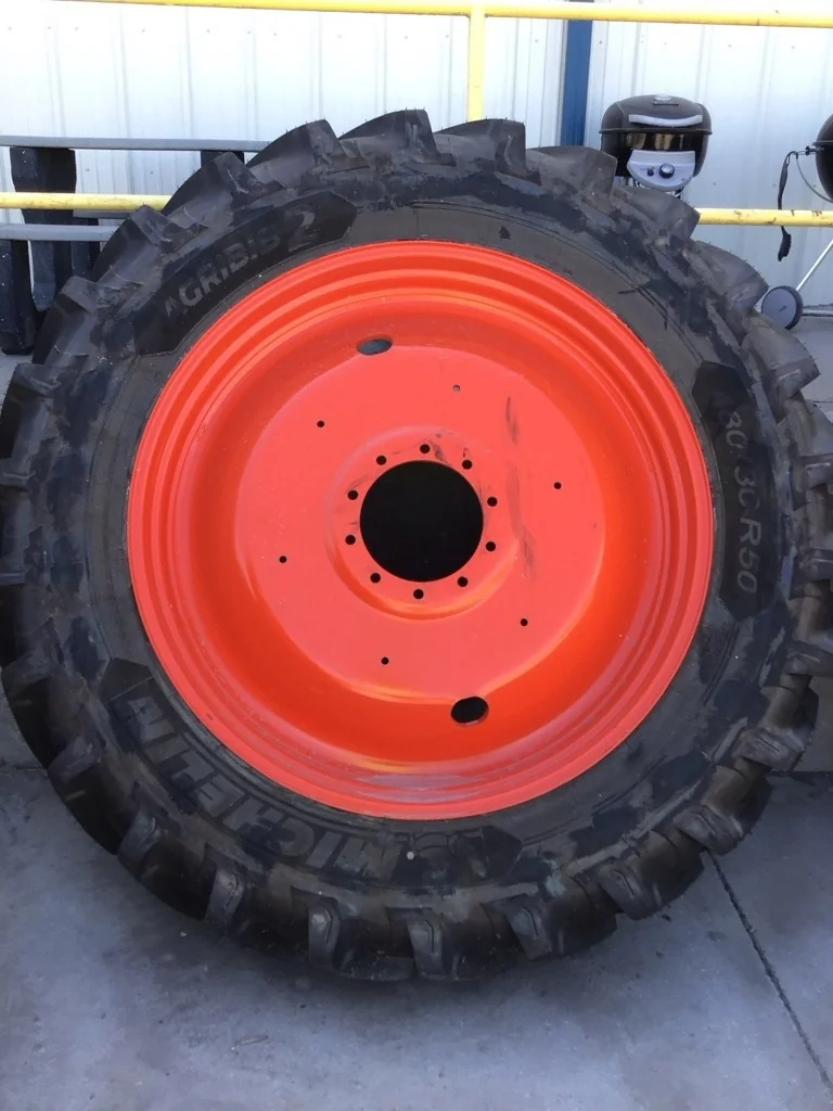 Used 480/80R50 159A8 Michelin Agribib 2 TL R-1W 95-100% On 15 x 50 (10-13.19-11.07) Titan Dual image 2