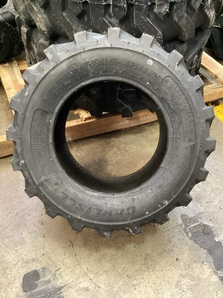 Take-Off 23X8.50-12SS 6PLY Carlisle Trac Chief TL R-4 95-100% (Slight cut in one of the beads) image 3