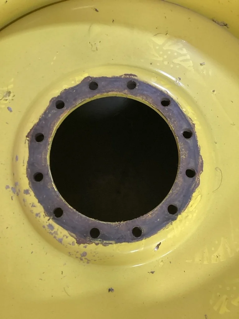Used 23x42 (12-13.976-11.857-1) Titan Sprayer Wheel. ( Slight Cuts In Paint) image 2