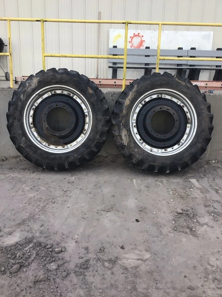 USED 380/80R38 142A8 FIRESTONE RADIAL ALL TRACTION DT TL R-1W 70-75% ON 12 X 38 (12-16.732-14.620) image 6