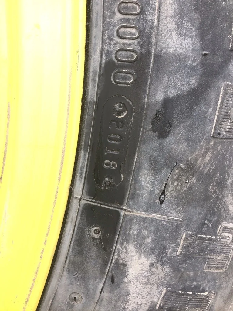 Used 380/80R38 142B Firestone RAT DT TL R-1W 70-75% On 12 x 38 (12-19.685-17.651) Waffle 3 Bolt/Disc image 7