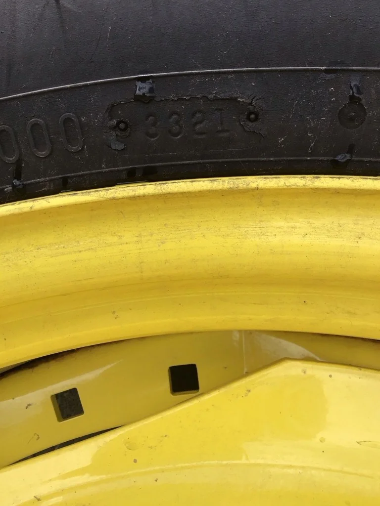 Used 420/85R34 147B Firestone RAT DT TL R-1W 70-75% On 15 x 34 (10-13.19-11.07) Waffle 3 bolt/Disc image 3