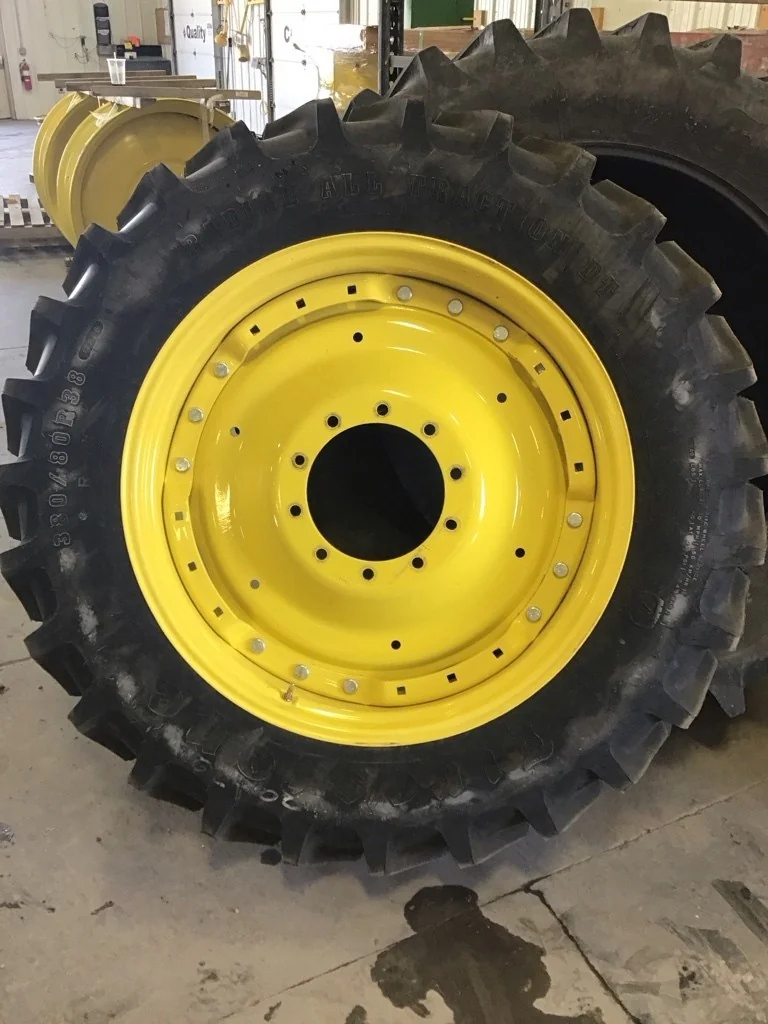 Take-Off 380/80R38 142B Firestone RAT DT TL R-1W 95-100% On 12 x 38 (10-13.19-11.07) Waffle 3 Bolt