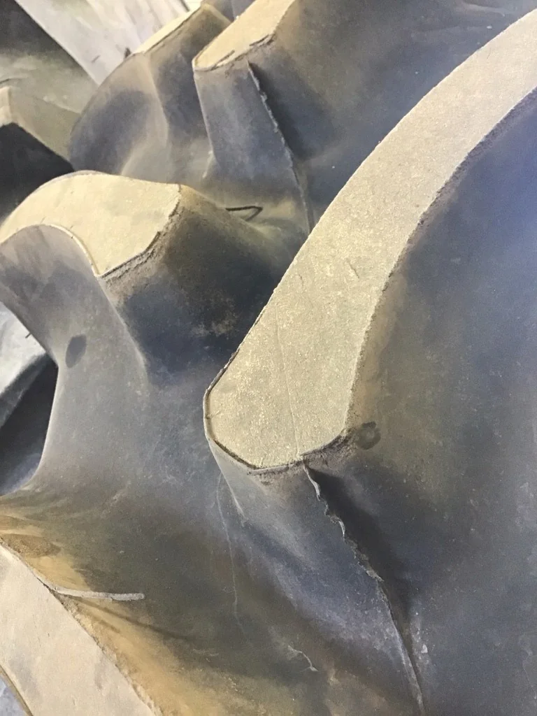 Take-Off 380/80R38 142B Firestone RAT DT TL R-1W 95-100% On 12 x 38 (10-13.19-11.07) Waffle 3 Bolt image 5
