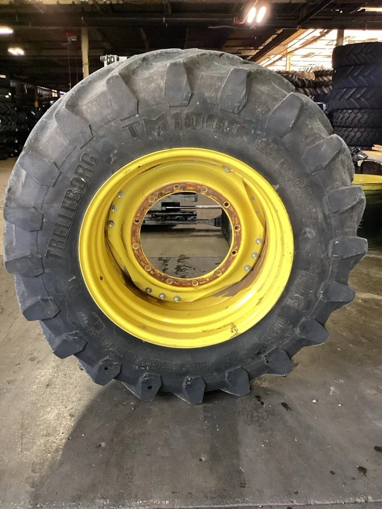 Used IF650/60R34 159D Trelleborg HP TL R-1W 70-75% On 23 x 34 (12-19.685-17.651) Waffle 3 Bolt/Disc
