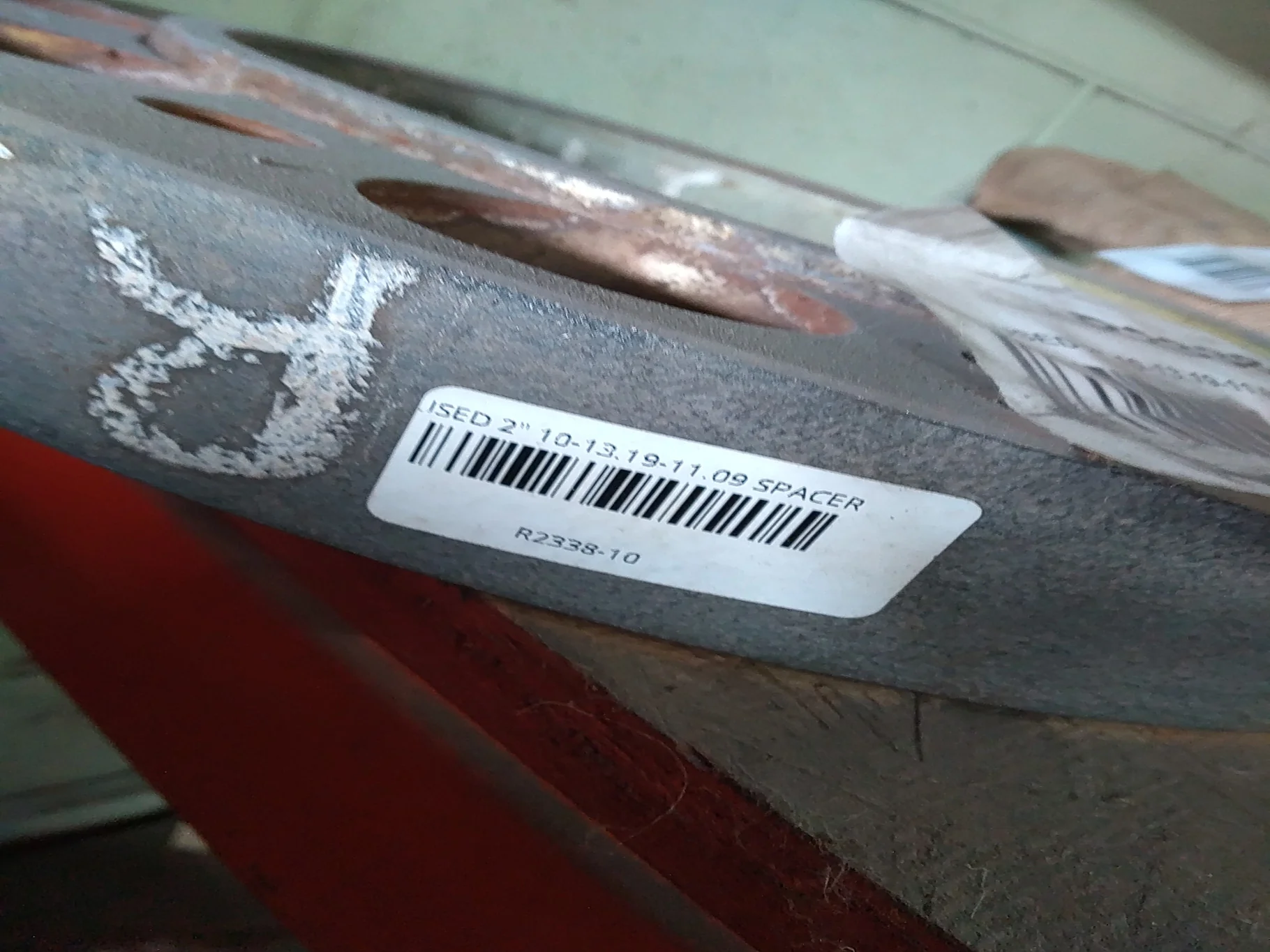 USED 2" 10-13.19-11.09 SPACER DUAL SILVER image 4
