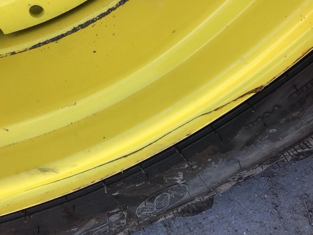Used 420/85R34 147D Goodyear Optitrac TL R-1W 95-100% On 15 x 34 (10-13.19-11.07) Waffle 3 Bolt/Disc image 6