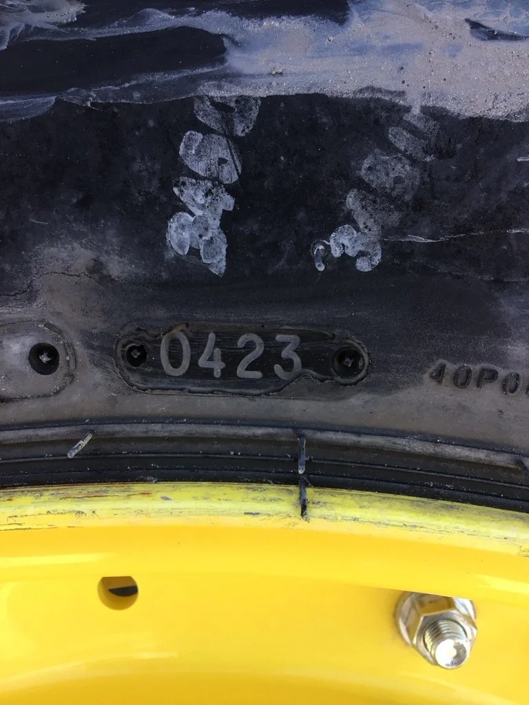 Used 420/85R34 147D Goodyear Optitrac TL R-1W 95-100% On 15 x 34 (12-19.685-17.651) Waffle 3 Bolt/Di