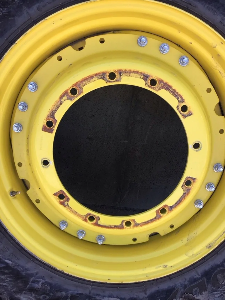 Used 420/85R34 147D Goodyear Optitrac TL R-1W 95-100% On 15 x 34 (12-19.685-17.651) Waffle 3 Bolt/Di image 3