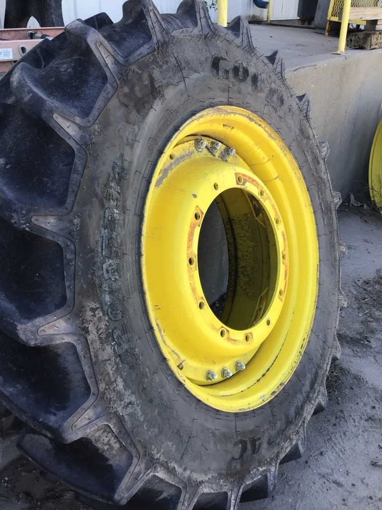 Used 420/85R34 147D Goodyear Optitrac TL R-1W 95-100% On 15 x 34 (12-19.685-17.651) Waffle 3 Bolt/Di image 5